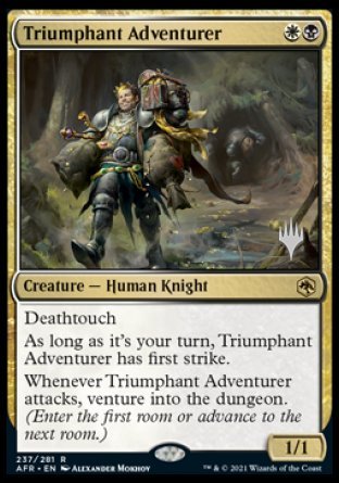 Triumphant Adventurer (Promo Pack) [Dungeons & Dragons: Adventures in the Forgotten Realms Promos] | North Game Den