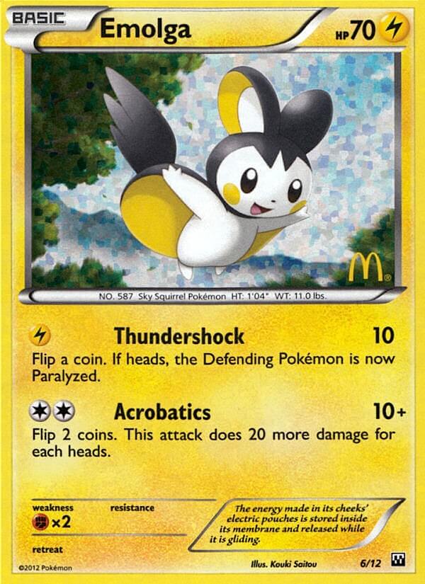 Emolga (6/12) [McDonald's Promos: 2012 Collection] | North Game Den