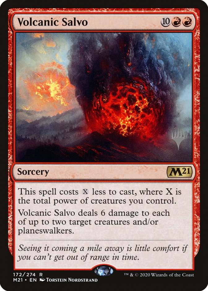 Volcanic Salvo (Promo Pack) [Core Set 2021 Promos] | North Game Den