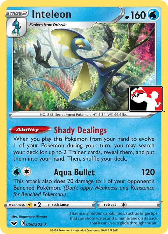 Inteleon (058) (058/202) [Prize Pack Series One] | North Game Den
