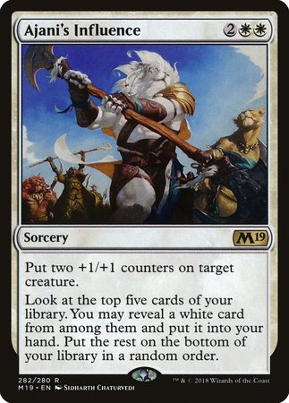 Ajani's Influence [Core Set 2019] | North Game Den
