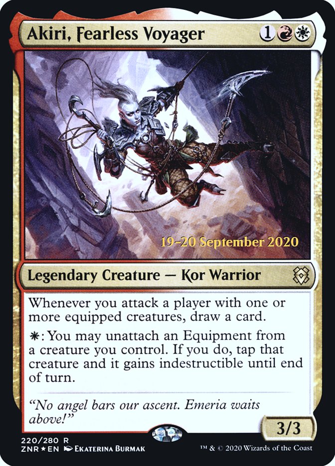 Akiri, Fearless Voyager  [Zendikar Rising Prerelease Promos] | North Game Den