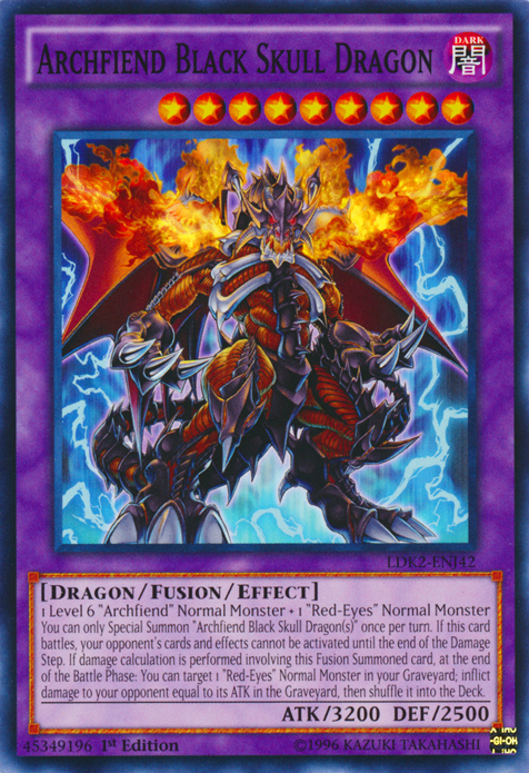 Archfiend Black Skull Dragon [LDK2-ENJ42] Common | North Game Den