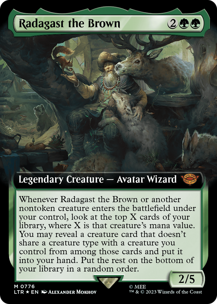 Radagast the Brown (Extended Art) (Surge Foil) [The Lord of the Rings: Tales of Middle-Earth] | North Game Den