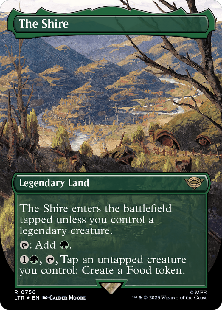 The Shire (Borderless) (Surge Foil) [The Lord of the Rings: Tales of Middle-Earth] | North Game Den