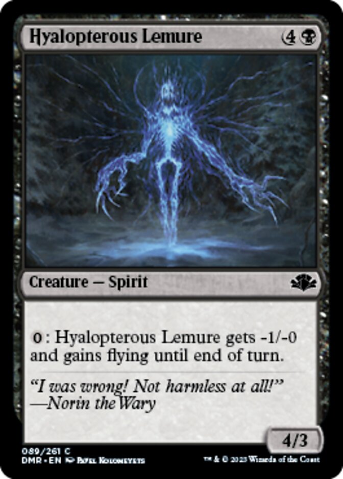 Hyalopterous Lemure [Dominaria Remastered] | North Game Den