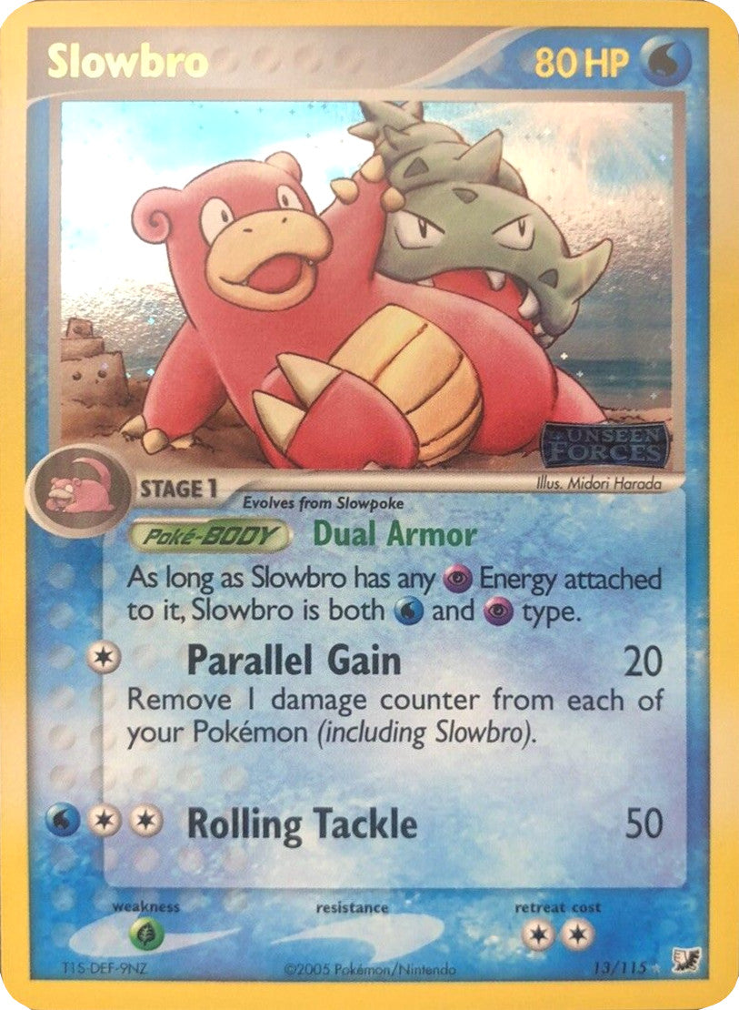 Slowbro (13/115) (Stamped) [EX: Unseen Forces] | North Game Den