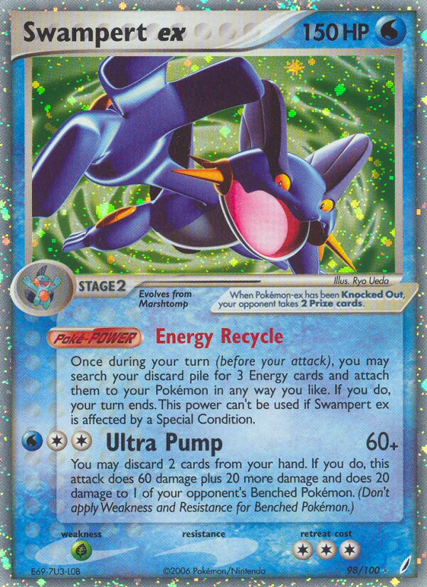 Swampert ex (98/100) [EX: Crystal Guardians] | North Game Den
