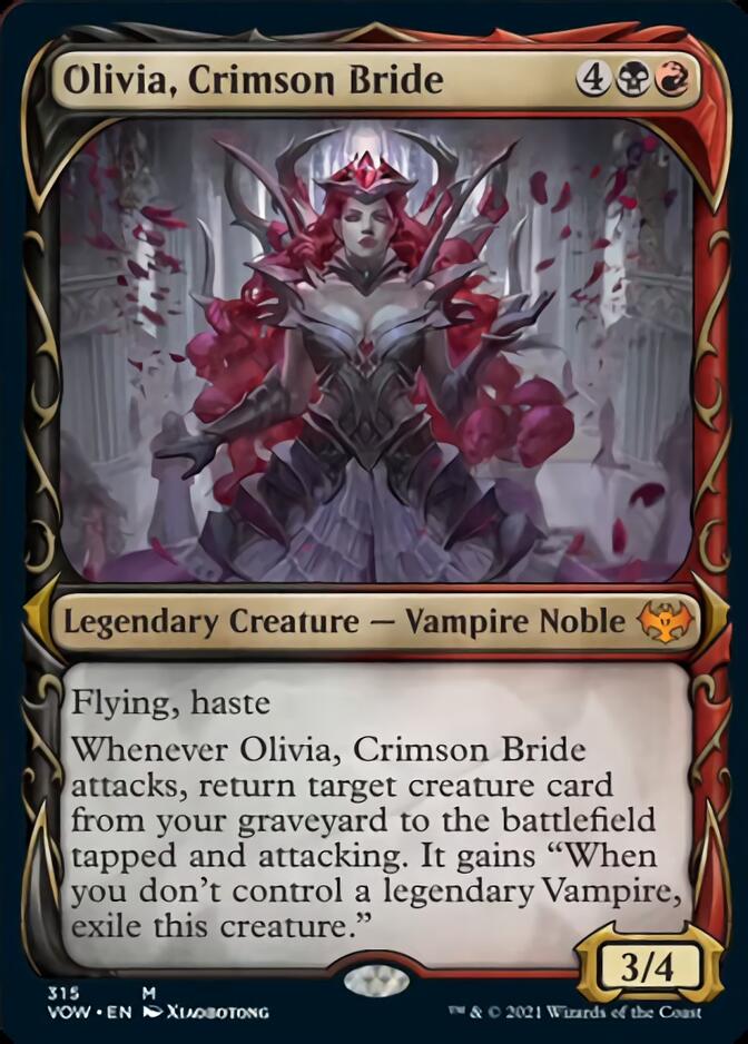 Olivia, Crimson Bride (Showcase Fang Frame) [Innistrad: Crimson Vow] | North Game Den