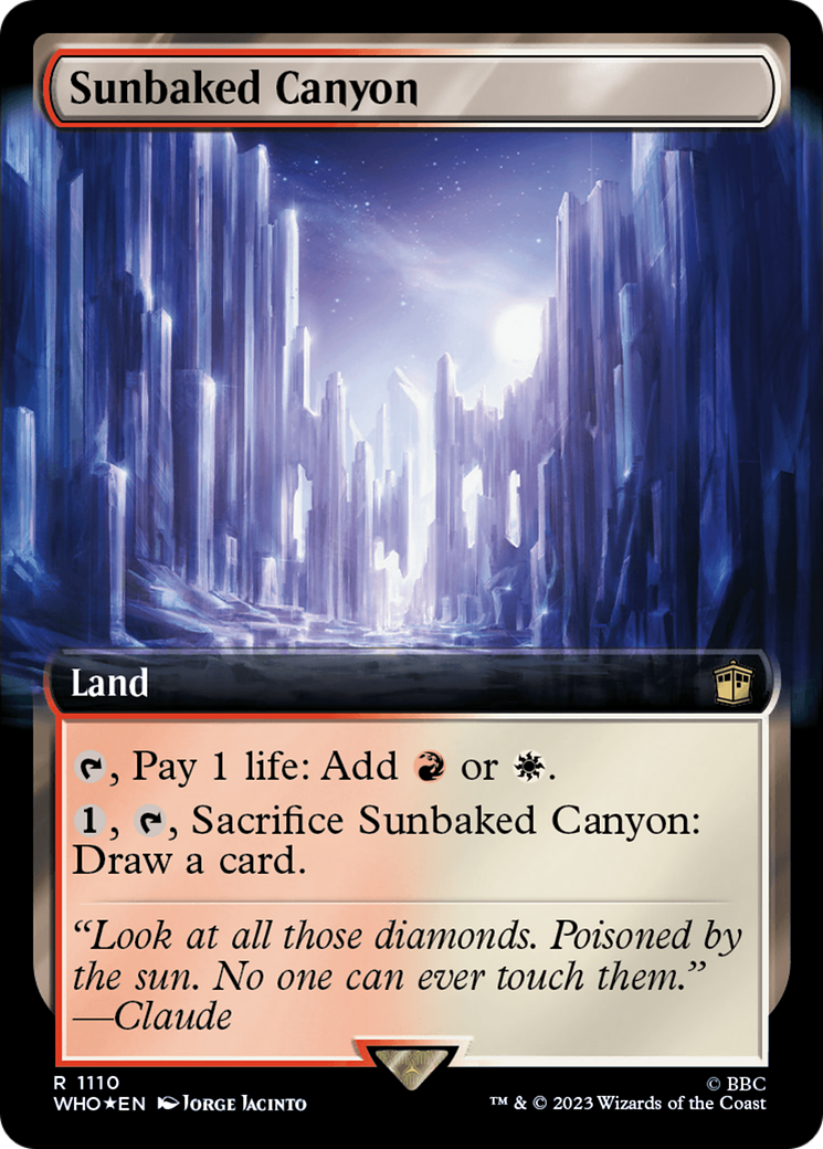 Sunbaked Canyon (Extended Art) (Surge Foil) [Doctor Who] | North Game Den