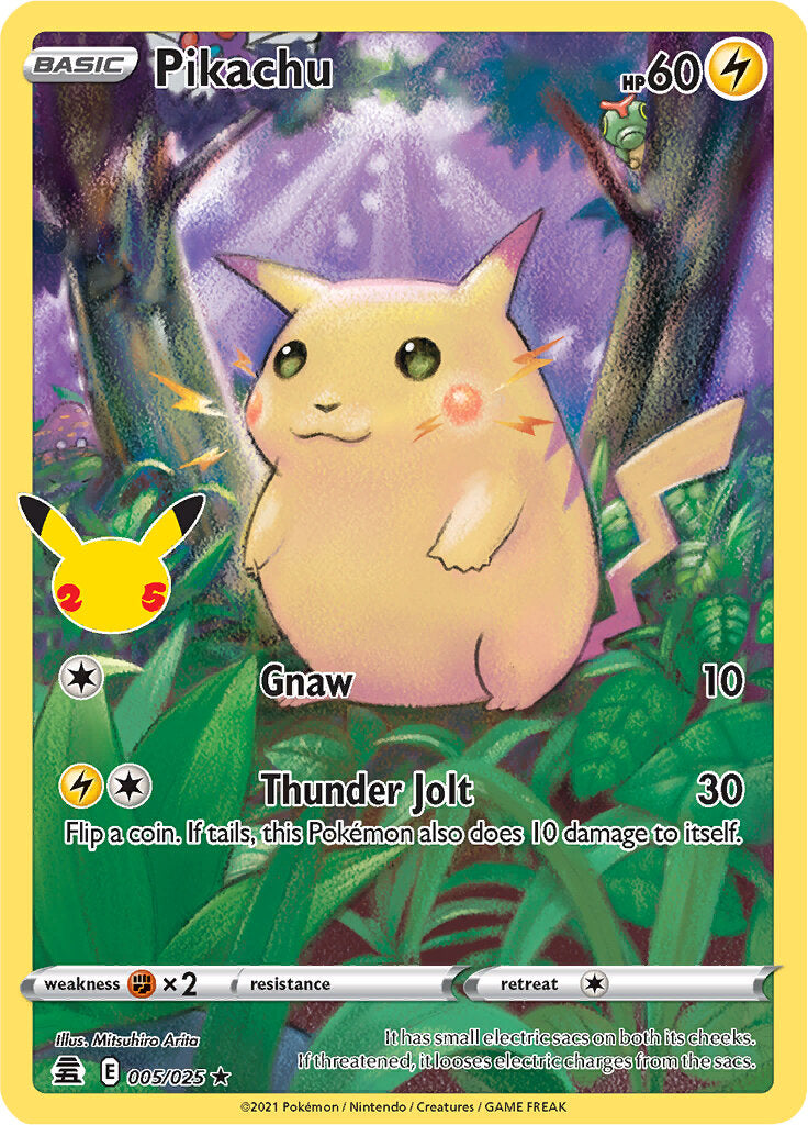 Pikachu (005/025) [Celebrations: 25th Anniversary] | North Game Den