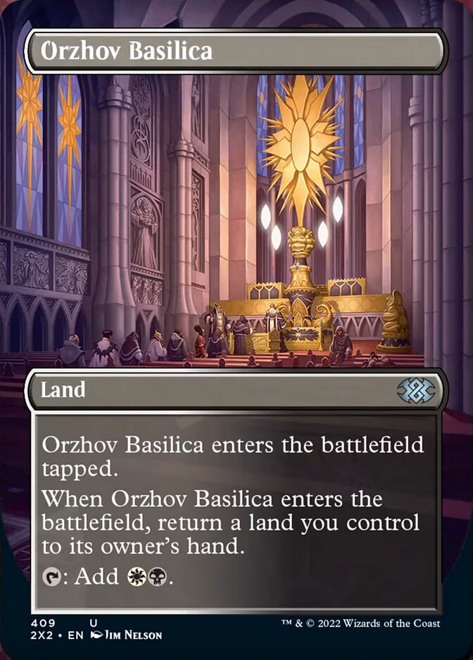 Orzhov Basilica (Borderless Alternate Art) [Double Masters 2022] | North Game Den