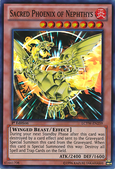 Sacred Phoenix of Nephthys [LCYW-EN259] Super Rare | North Game Den