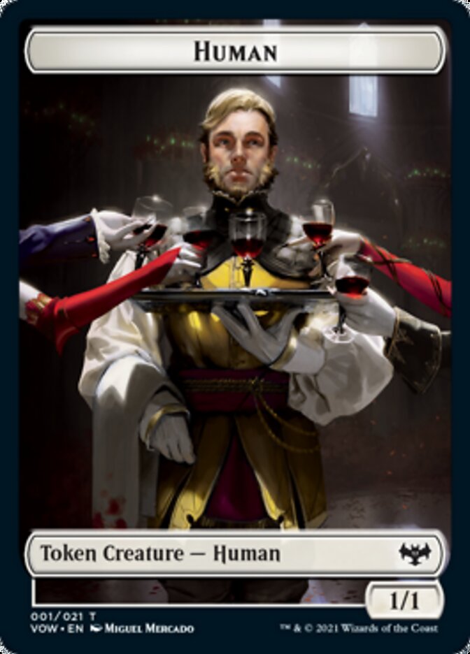 Human Token (001) [Innistrad: Crimson Vow Tokens] | North Game Den