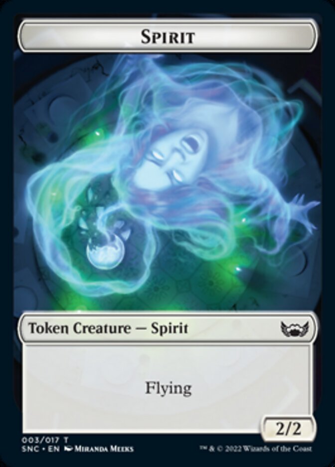 Fish // Spirit Double-sided Token [Streets of New Capenna Tokens] | North Game Den