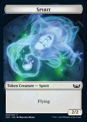 Fish // Spirit Double-sided Token [Streets of New Capenna Tokens] | North Game Den