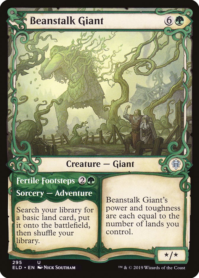 Beanstalk Giant // Fertile Footsteps (Showcase) [Throne of Eldraine] | North Game Den