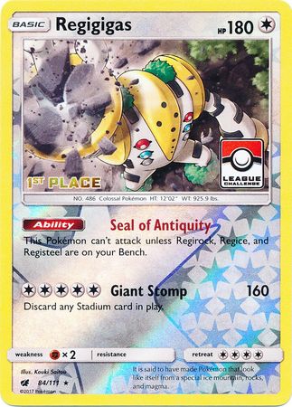 Regigigas (84/111) (League Promo 1st Place) [Sun & Moon: Crimson Invasion] | North Game Den