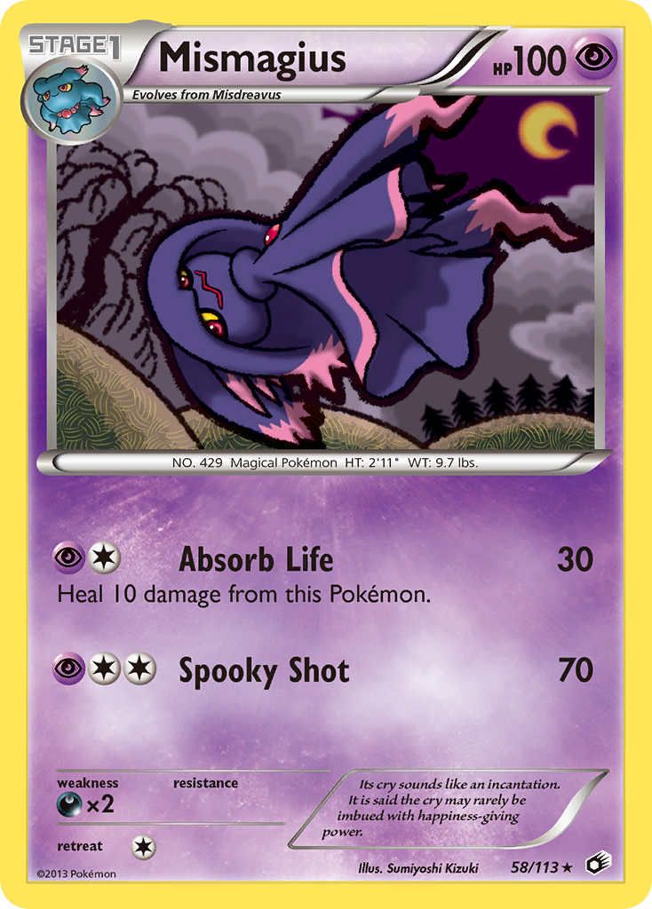 Mismagius (58/113) [Black & White: Legendary Treasures] | North Game Den