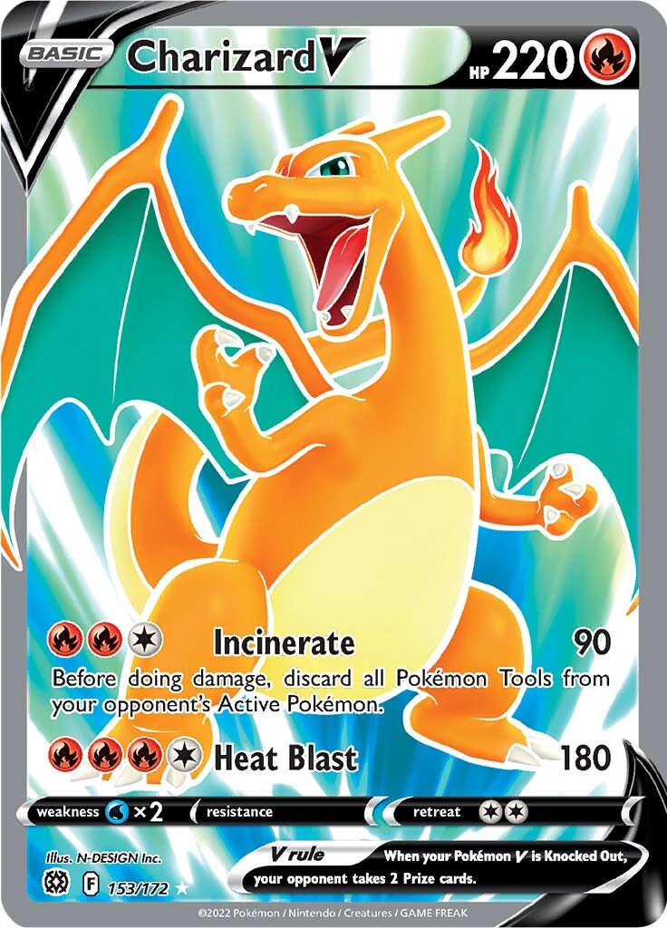 Charizard V (153/172) [Sword & Shield: Brilliant Stars] | North Game Den