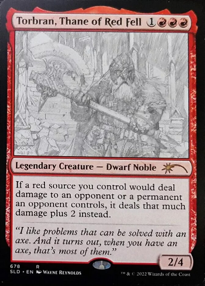 Torbran, Thane of Red Fell (Sketch) [Secret Lair Drop Promos] | North Game Den