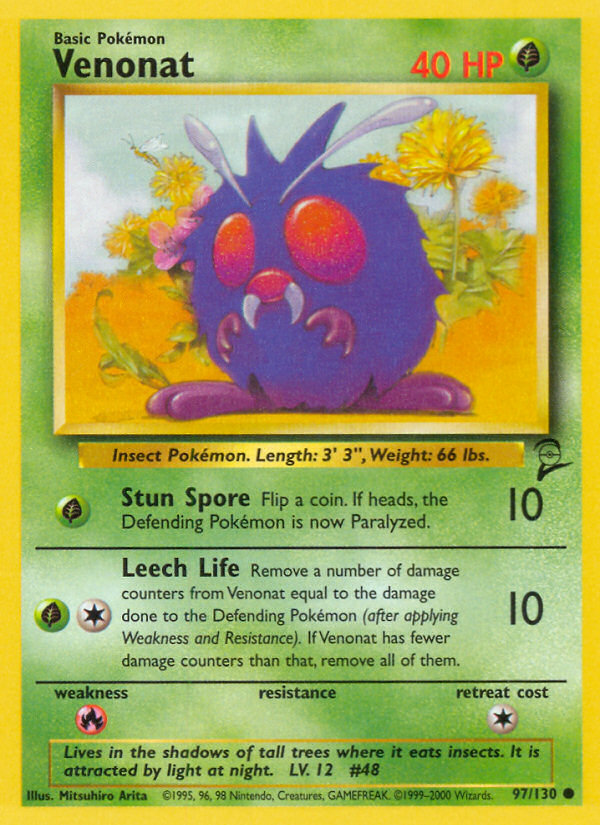 Venonat (97/130) [Base Set 2] | North Game Den