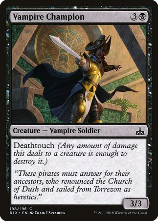 Vampire Champion [Rivals of Ixalan] | North Game Den