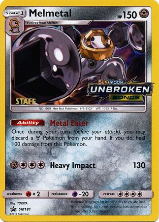 Melmetal (SM181) (Staff Prerelease Promo) [Sun & Moon: Black Star Promos] | North Game Den