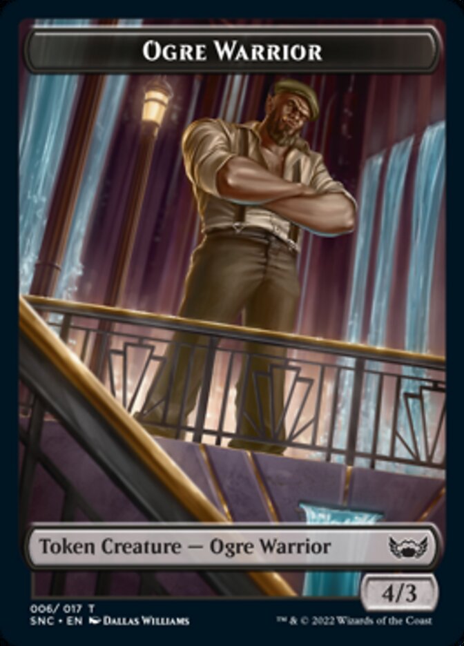 Ogre Warrior // Angel Double-sided Token [Streets of New Capenna Tokens] | North Game Den