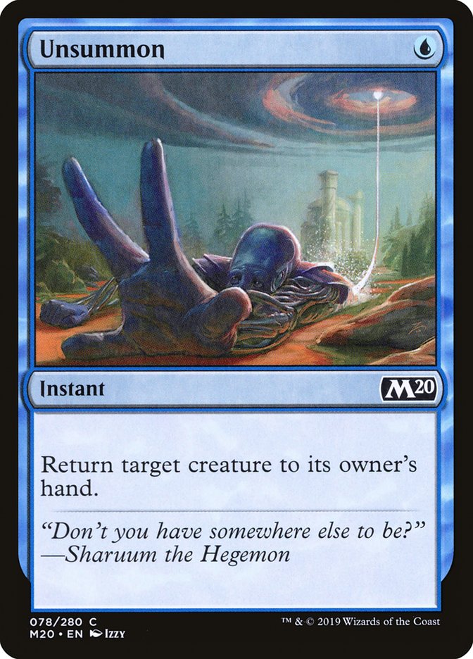 Unsummon [Core Set 2020] | North Game Den