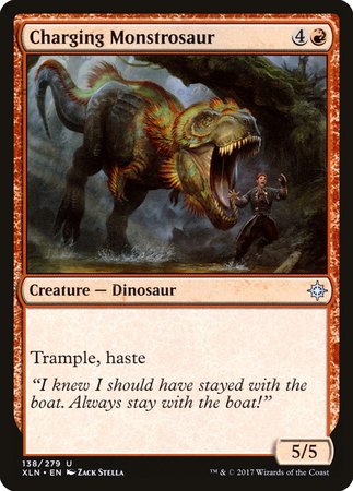 Charging Monstrosaur [Ixalan] | North Game Den