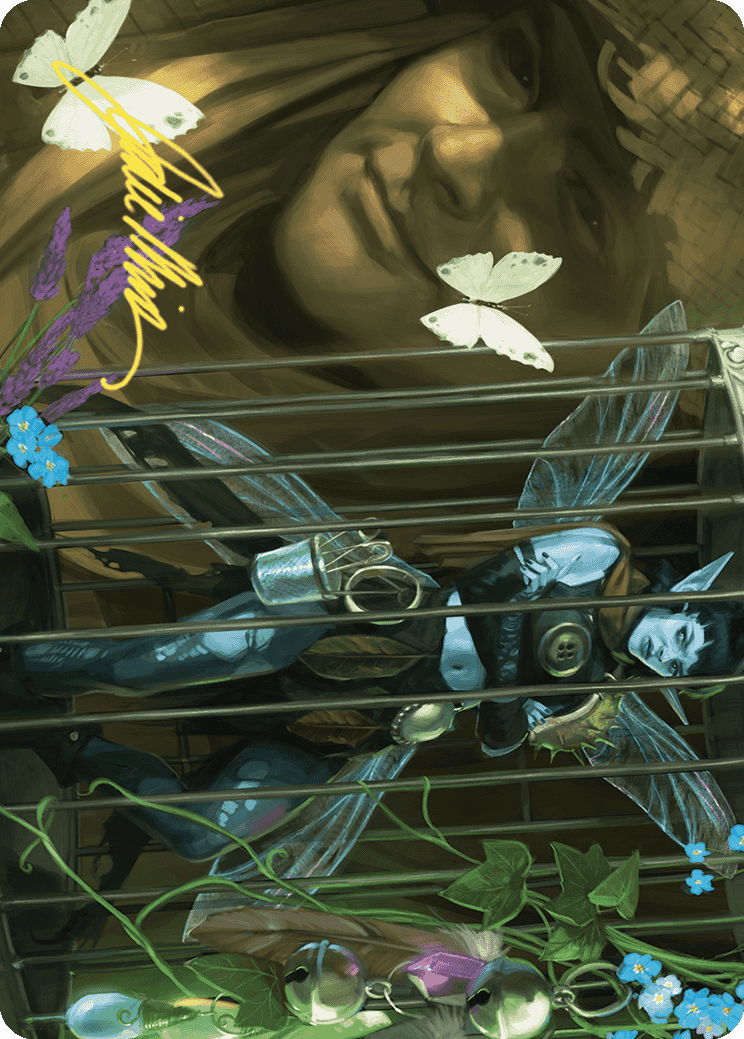 Cooped Up Art Card (Gold-Stamped Signature) [Wilds of Eldraine Art Series] | North Game Den