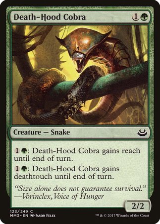 Death-Hood Cobra [Modern Masters 2017] | North Game Den