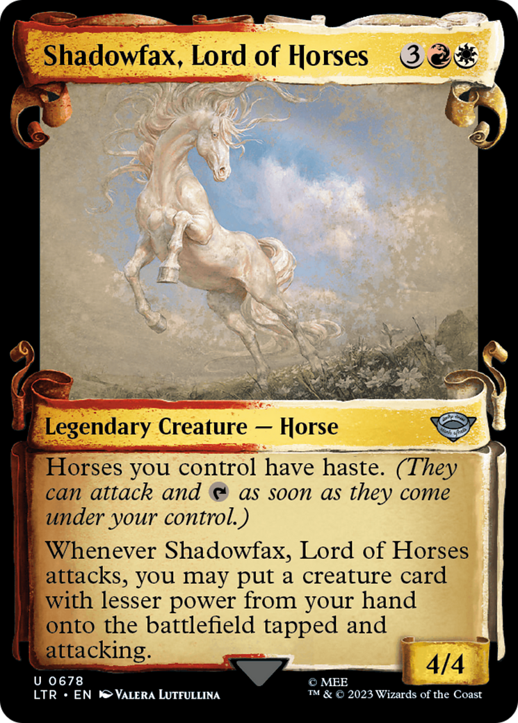 Shadowfax, Lord of Horses [The Lord of the Rings: Tales of Middle-Earth Showcase Scrolls] | North Game Den