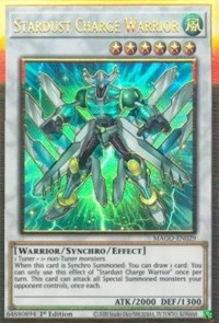 Stardust Charge Warrior [MAGO-EN029] Gold Rare | North Game Den