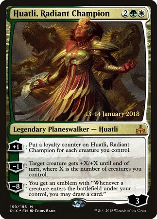 Huatli, Radiant Champion [Rivals of Ixalan Promos] | North Game Den