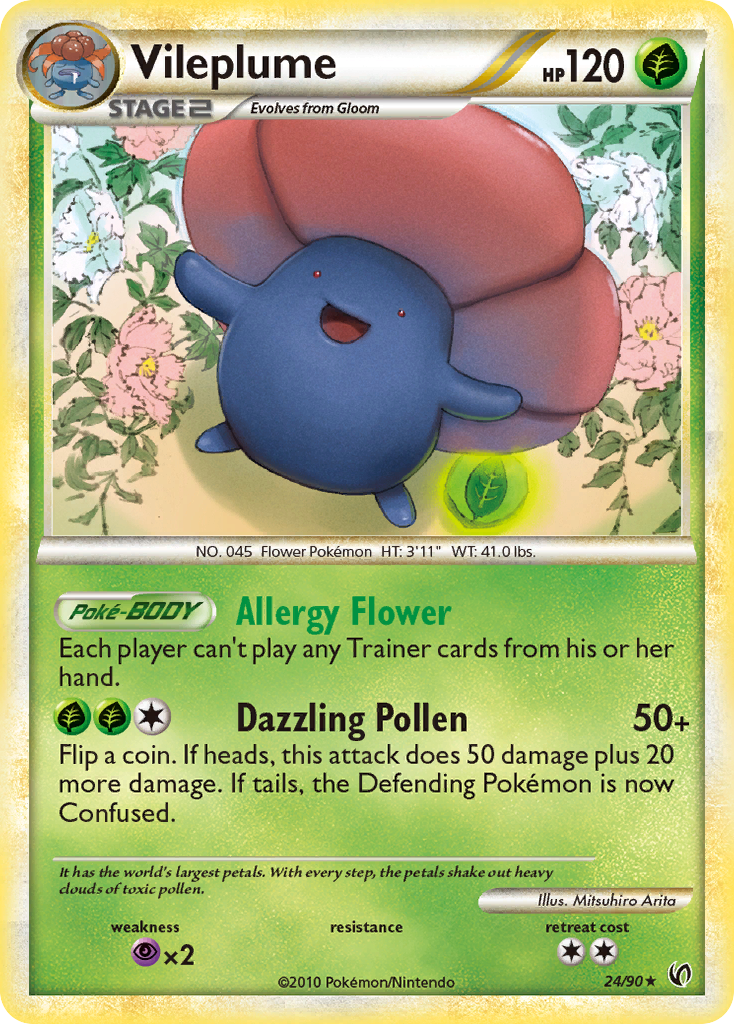Vileplume (24/90) [HeartGold & SoulSilver: Undaunted] | North Game Den