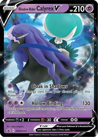 Shadow Rider Calyrex V (SWSH131) (Jumbo Card) [Sword & Shield: Black Star Promos] | North Game Den