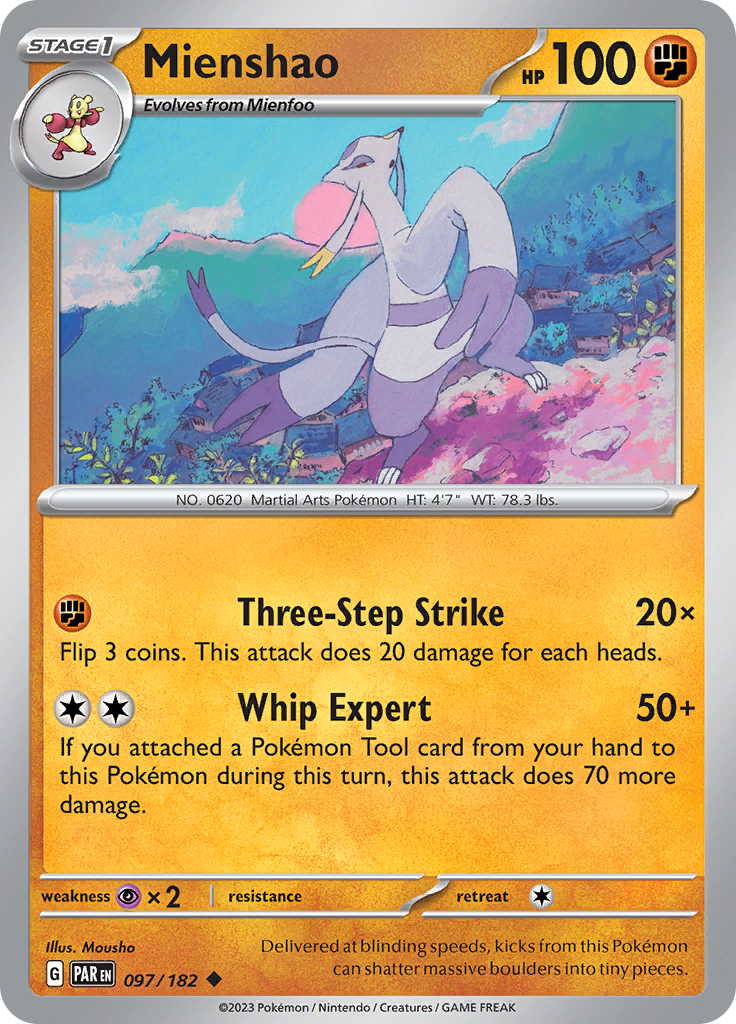 Mienshao (097/182) [Scarlet & Violet: Paradox Rift] | North Game Den