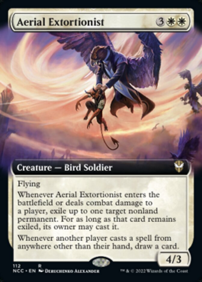 Aerial Extortionist (Extended Art) [Streets of New Capenna Commander] | North Game Den