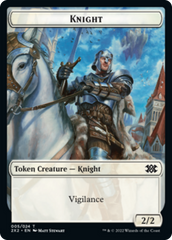 Elemental // Knight Double-sided Token [Double Masters 2022 Tokens] | North Game Den