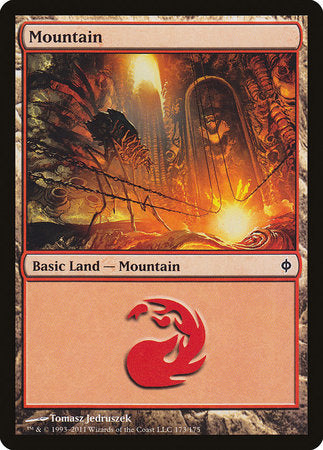 Mountain (173) [New Phyrexia] | North Game Den