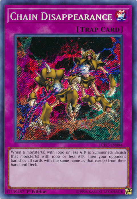 Chain Disappearance [LCKC-EN094] Secret Rare | North Game Den