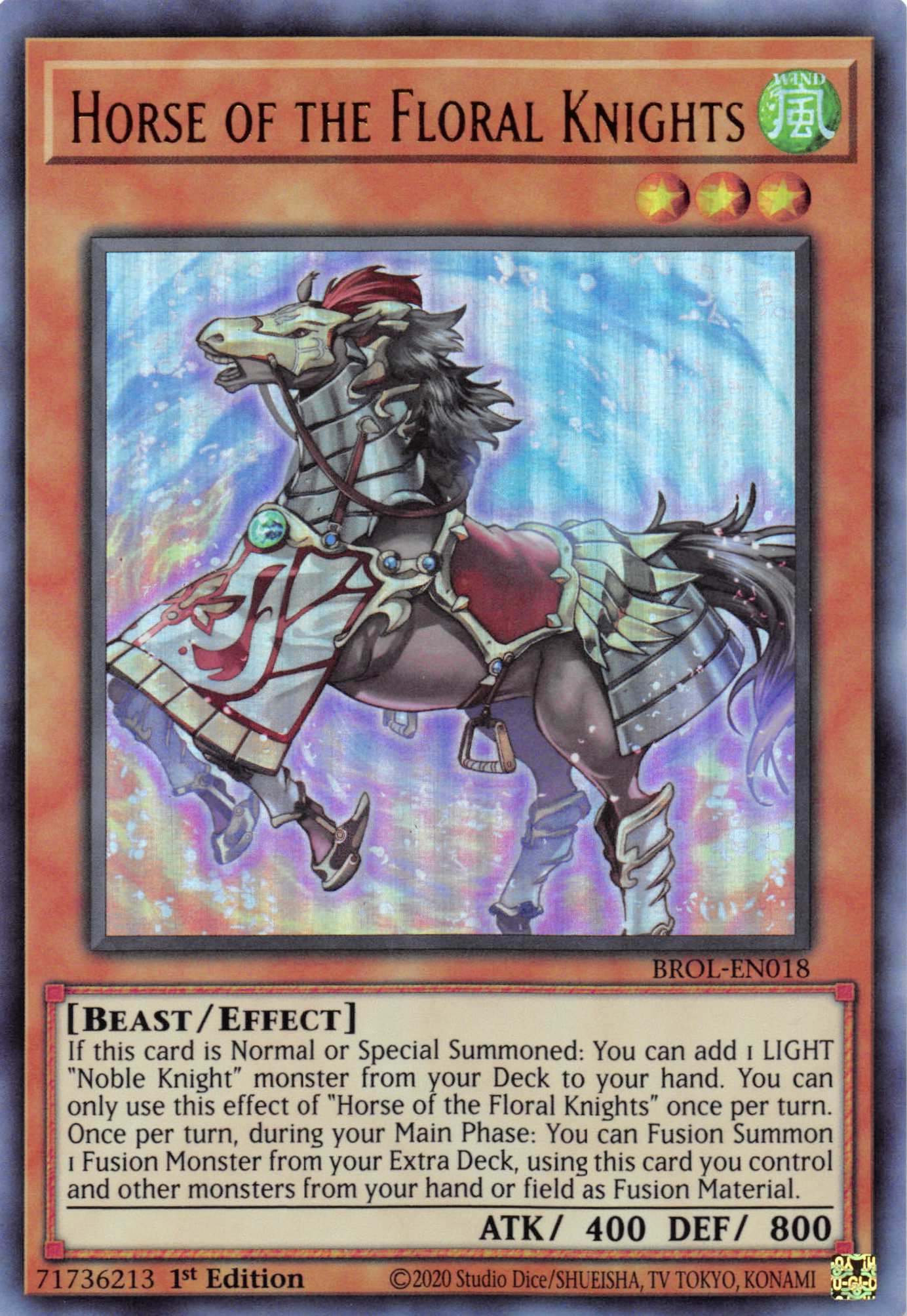 Horse of the Floral Knights [BROL-EN018] Ultra Rare | North Game Den