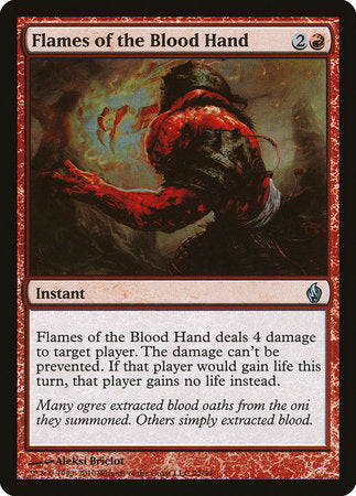 Flames of the Blood Hand [Premium Deck Series: Fire and Lightning] | North Game Den