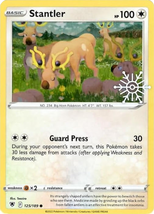 Stantler (125/189) (Holiday Calendar) [Sword & Shield: Astral Radiance] | North Game Den