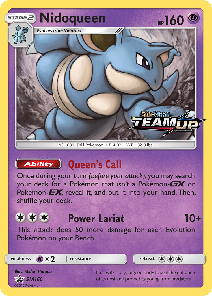 Nidoqueen (SM160) [Sun & Moon: Black Star Promos] | North Game Den