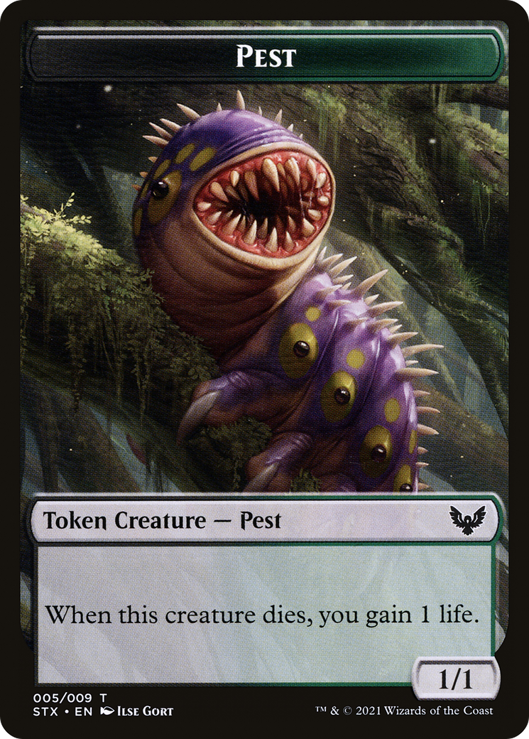 Pest // Lukka, Wayward Bonder Emblem Double-Sided Token [Secret Lair: From Cute to Brute Tokens] | North Game Den