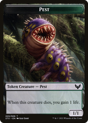 Pest // Jace, Telepath Unbound Emblem Double-Sided Token [Secret Lair: From Cute to Brute Tokens] | North Game Den