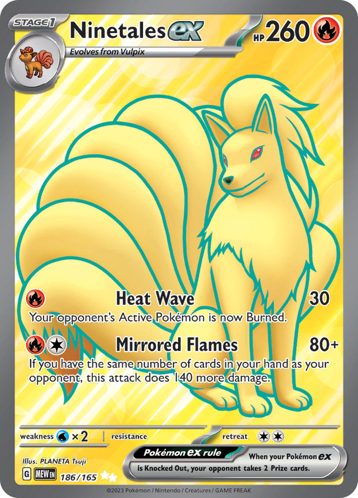 Ninetales ex (186/165) [Scarlet & Violet: 151] | North Game Den